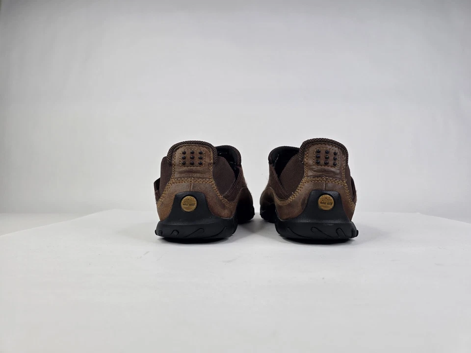 Timberland Zapatos Para Hombres 9 M Marrón Cuero Senderismo Sin Cordones Cómodos Mocasines 88066 Foto 4 de 4