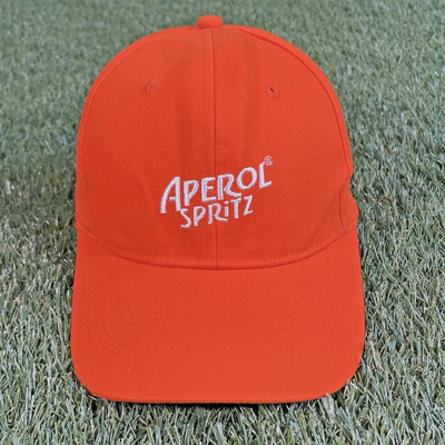 Official Aperol Spritz Hat Orange Snapback Cap Mens Womens Summer Beach NWOT