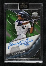 2023 Topps Chrome Black Green Refractor 69/99 Bernie Williams #CBA-BW Auto 0zz3