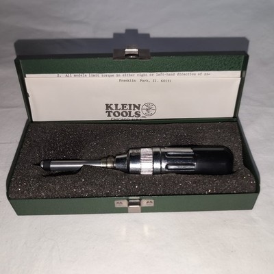 KLEIN TOOLS 57035 1/4'' DRIVE ADJUSTABLE TORQUE SCREWDRIVER 2-36 IN/LBS 57034 KIT