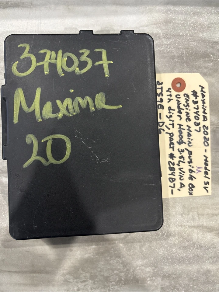 Caja de fusibles Nissan Máxima 16-20 motor VIN A 4º dígito VQ35DE OEM 284B73TS9E D6 Foto 3 de 3