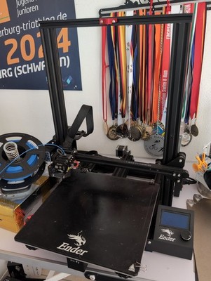 Ender-3-Max 3D-Drucker mit Druckkopf-Uprade Direct-Drive Top Zustand