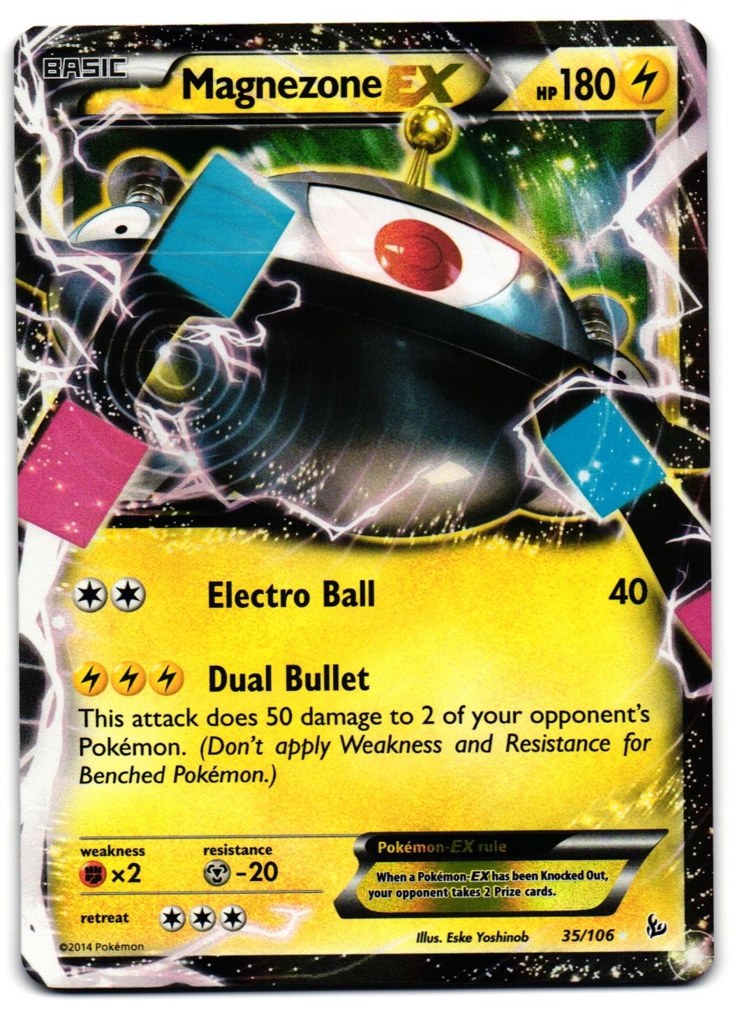 Magnezone EX 35/106 - Flashfire Rare EX Pokemon TCG Holo - LP Card
