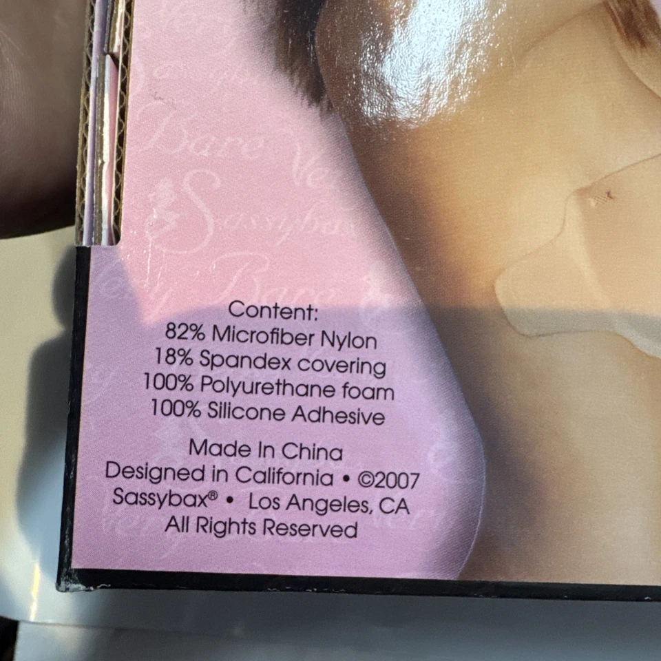 Бюстгальтер-трансформер Sassybax размер B очень голый без спинки без бретелек на косточках VB14 - Изображение 4 из 4