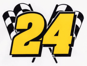 JEFF-GORDON-24-Decal-racing-nascar-Flag-4-x-5