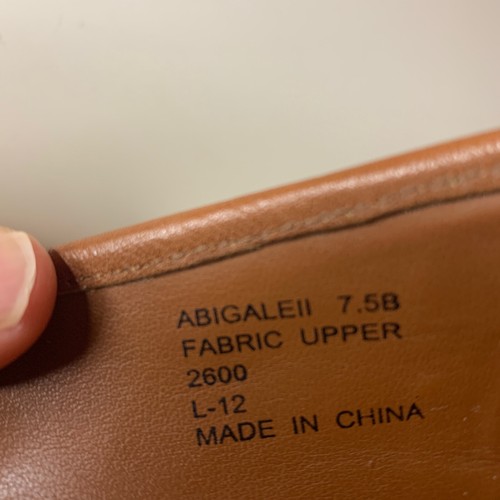 Lauren Ralph Lauren Women's Ballet Flats Size 7.5 B Abigaleii Beige Fabric Logo - Picture 17 of 17
