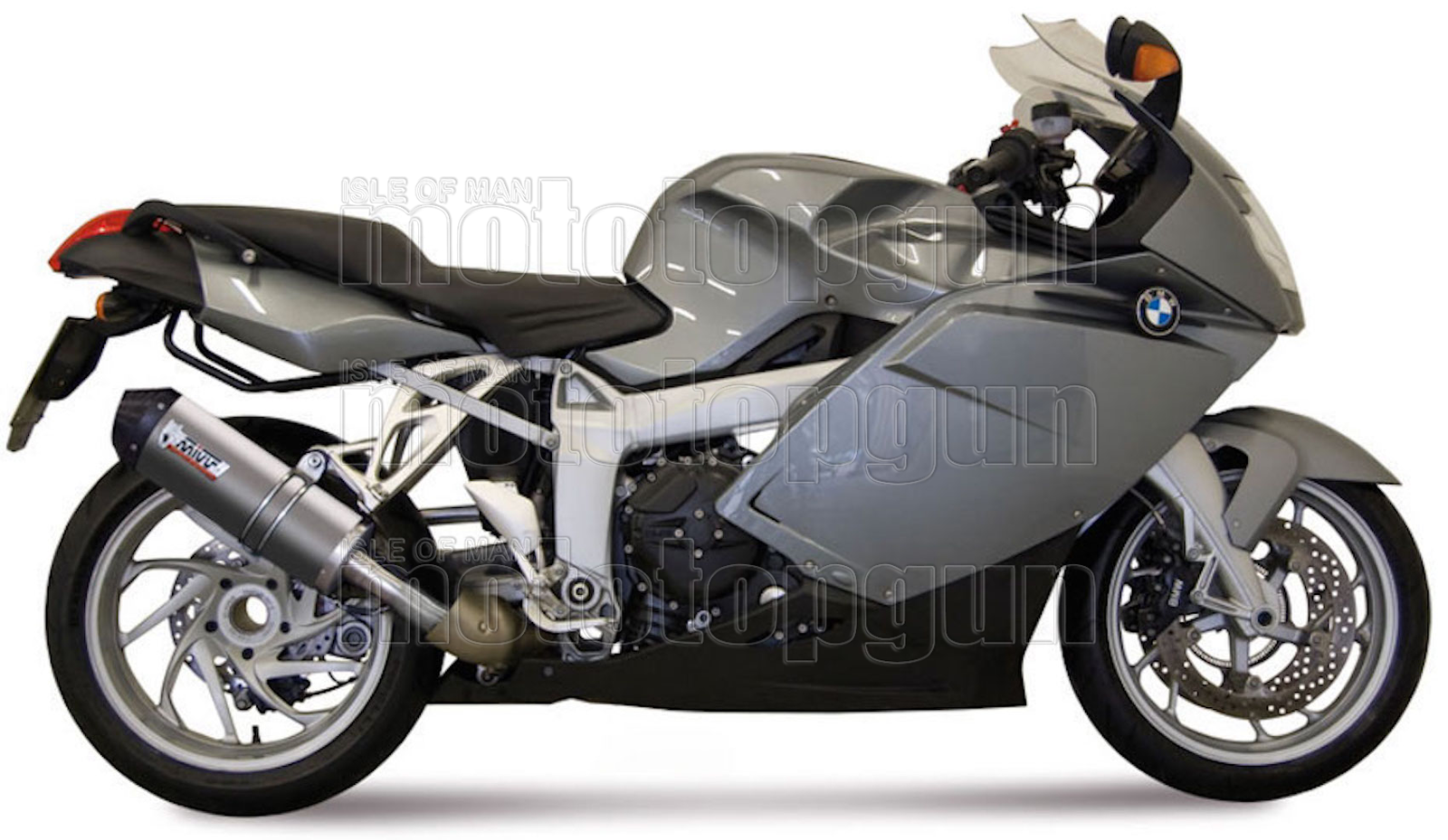 MIVV EXHAUST OK OVAL TITANIUM CARBON CAP BMW K 1200 R 2007 07 2008 08 ...