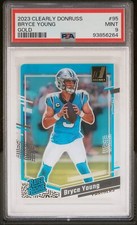 2023 Panini Clearly Donruss #95 Bryce Young RC Rated Rookie Gold PSA 9