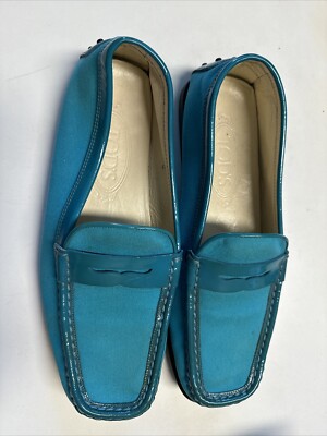 TOD S Women Leather Moccasins Shoes Sz 8