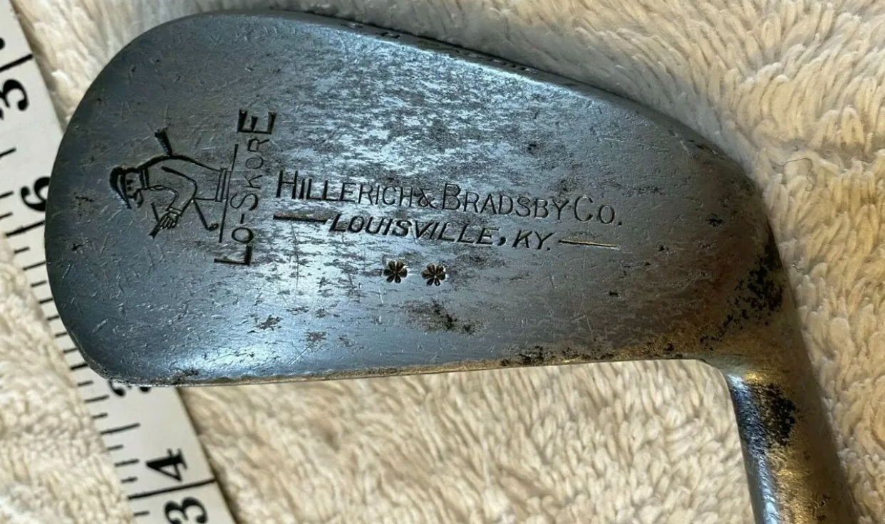 Hillerich & Bradsby Hickory Shaft Golf Club Lo Skore Mashie 5 H Mid