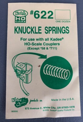Kadee #622 HO Scale Knuckle Spring for Standard Head Couplers