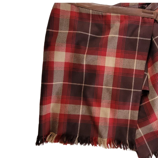 Falda envolvente de lana a cuadros Jones New York Sport para mujer talla 8 EE. UU.-Asimétrica #4133 Foto 4 de 4