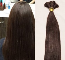 18 , 20 , 22 100g, 100 Human V-light Bulk Hair Extensions Loose Hair 2