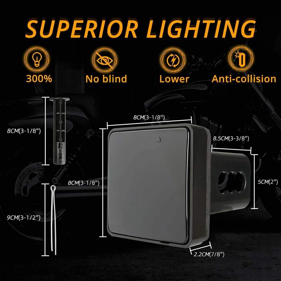 Para GMC T6500 T7500 Tracker 2" 15-LED Remolque Camión Enganche Remolque Receptor Luz Foto 4 de 4