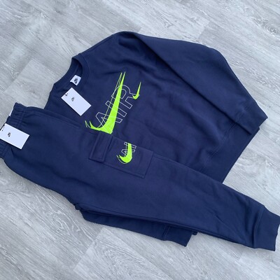 Nike Clothing Blue Nike Tracksuit Double Swoosh Buy Nike Blue