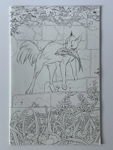 ANIMAL CASTLE #3 (Ablaze 2022) 1:20 B&W Incentive Wraparound Variant Cover