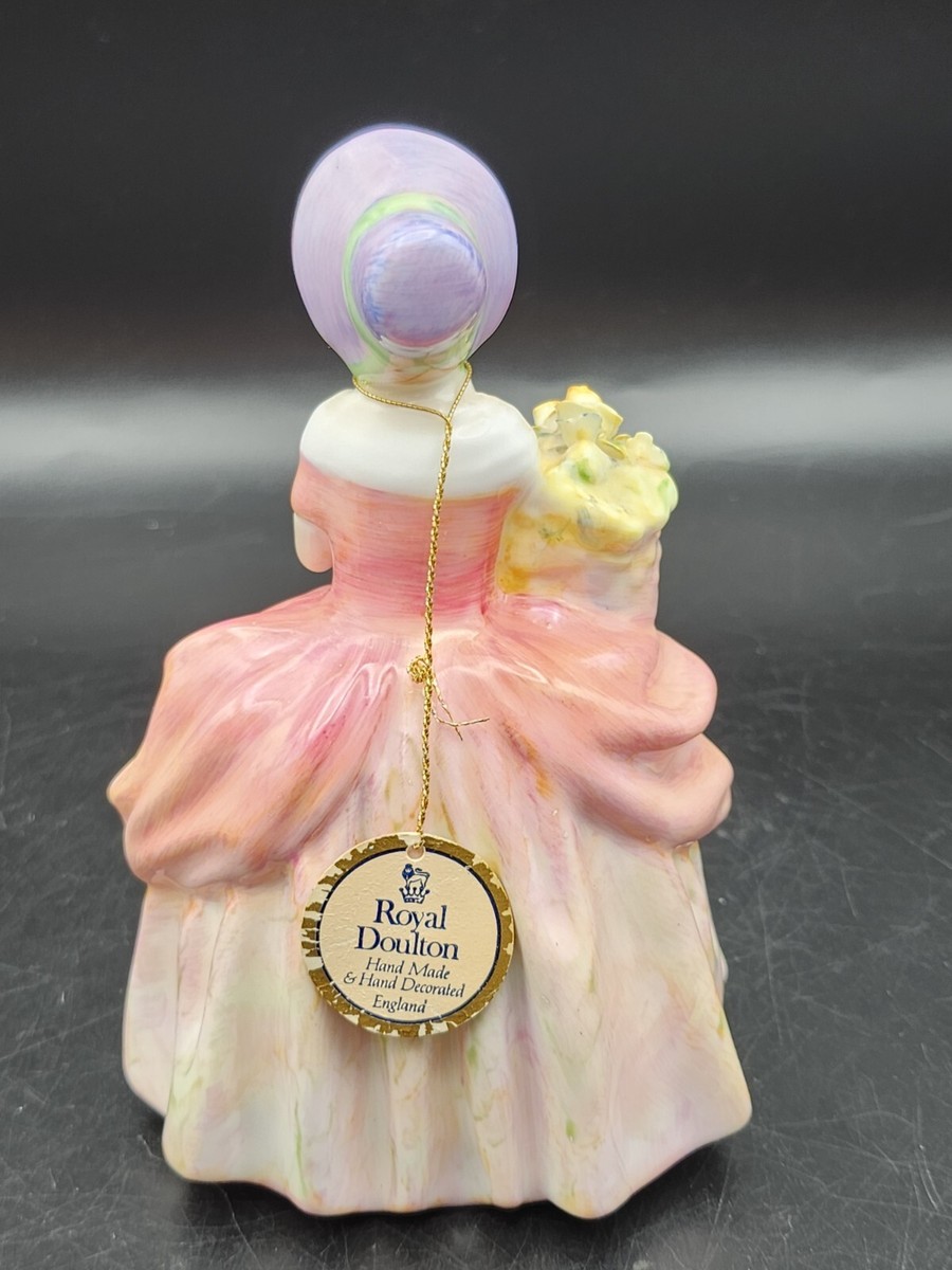 Retired Authentic Royal Doulton Figurine Cissie Girl Flower Basket