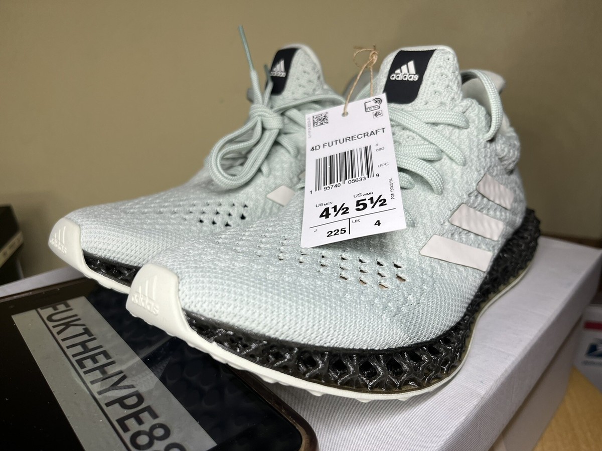 DS Adidas 4D Futurecraft Running Shoes Linen Green Carbon Men's