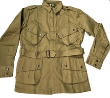 WWII US AIRBORNE PARATROOPER M1942 M42 UNREINFORCED JUMP JACKET-MEDIUM/LARGE 42