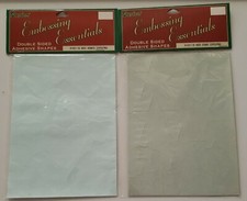 Vtg Darice Embossing Essentials Double Sided Adhesive Shapes Stars Hearts