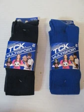 TCK Multisport Performance Socks, Dk Blue or Blue, Size Men 9-12, Women 10-13