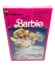 Dance Magic Barbie Colorforms Dress Up Doll 730 Salesman Sample Plastic is Split