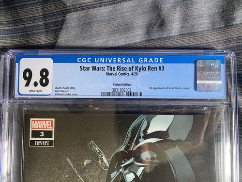Rise of Kylo Ren 3 Variant CGC 9.8 Marvel Star Wars 1st Avar Kriss High Republic - Picture 2 of 3
