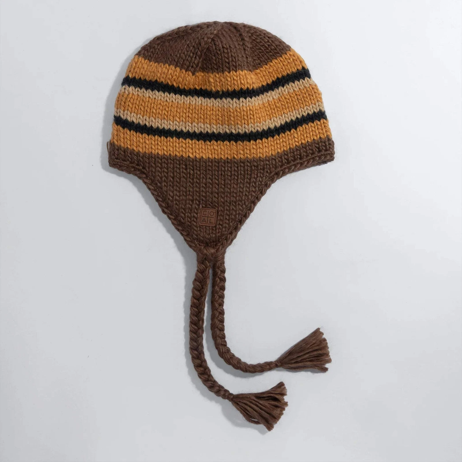 Coal Dori Earflap Beanie Brown/ Burnt Orange