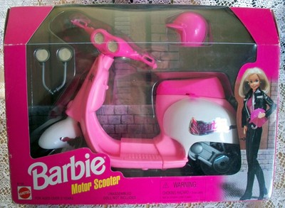 barbie vespa motor scooter mattel