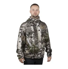 Mossy Oak Men's XL (46-48) Camo Performance Pullover Tech Hoodie w/Face Gaiter
