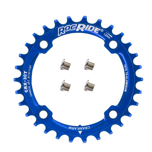 RocRide Narrow Wide Chainring 104 BCD for 9/10/11 Speed with 4 Bolts 32T 30T - Picture 55 of 78