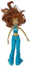 Muñeca Winx Club BLOOM 2004 de colección + pantalones halter azules originales Mattel arco iris