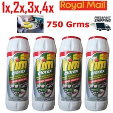 750Grms Vim Clorex Classic Scourer Extra Whitening Powder Removes Stain 1,2,3,4