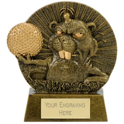 CNC GROUP Personalisierte gravierte Golf Angry Mole Great Player Team Award