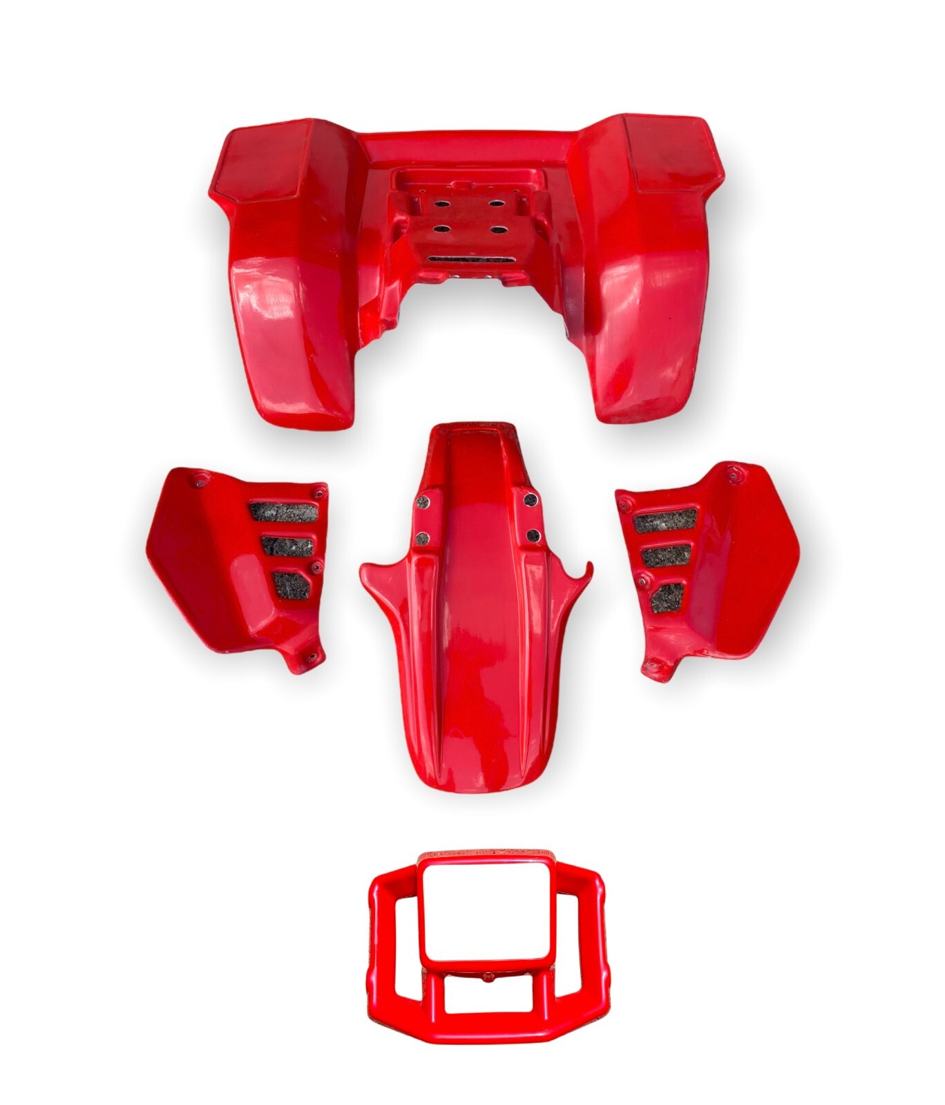 KTX Pro HONDA ATC250R 85 PLASTIC RED FENDER FULL SET TPO PLASTICS