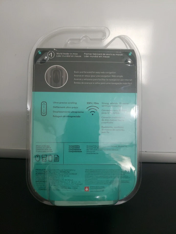 Logitech M325 Wireless Ambidextrous Optical USB Mouse, Silver Read - Image 2 of 4