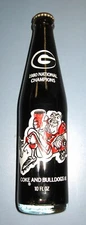 1980 UGA Georgia Bulldogs National Champions Coke Bottle Unopened