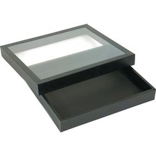 Jewelry Display Showcase Tray Travel Acrylic Lid Case