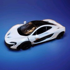 Kinsmart McLaren P1 White 1:36 Die Cast Collectable Pull Back Go Open Doors
