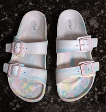 Kids' Noa Slip-On Footbed Sandals Multicolor - Cat Jack - SIZE 3 Lightly Used