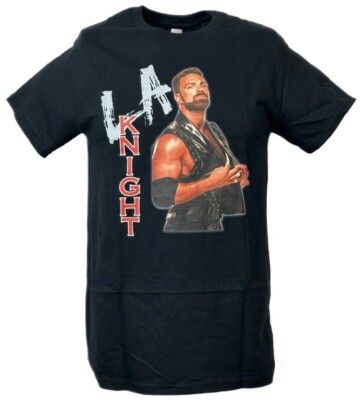 WWE LA Knight Side Profile Black T-Shirt
