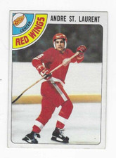 1978-79 TOPPS ANDRE ST. LAURENT #32 DETROIT RED WINGS