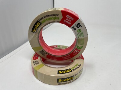 2X 3M Scotch Masking Tape for Performance Painting .94 in x 60.1 yd (24mm x 55m)