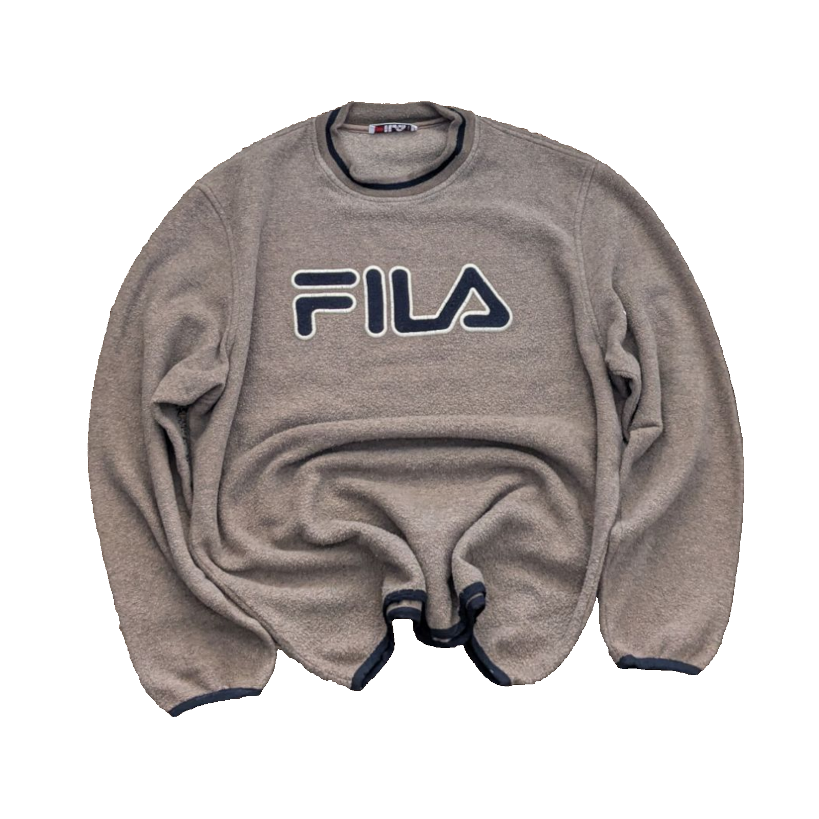 Fila vintage 90s Big logo Long sleeve fleece sweatshirt embroidered logo XL