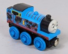 Dirty Thomas 1 Blue Smudged Train Wooden Railway Friends Learning Curve Rare