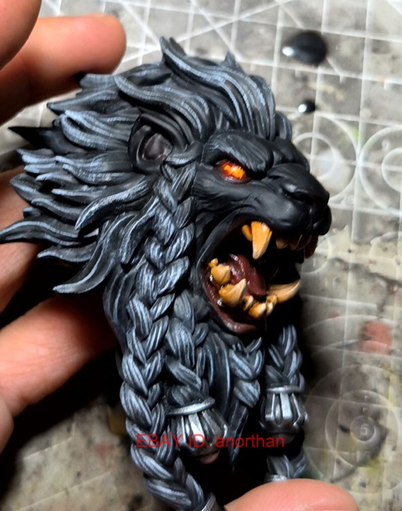 1/12 Scale Lion Black Head Sculpt for Xesray Studio Fight for