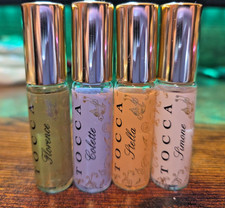 TOCCA Mini Rollerball Perfume ~Lot of 4~ Florence/Colette/Stella/Simone 0.17 oz