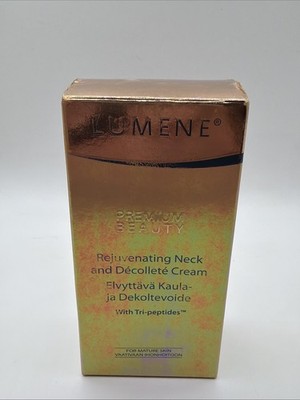 RARE LUMENE PREMIUM BEAUTY Rejuvenating Neck and DecolleteCream 1.7 oz RARE