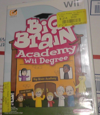Tested Nintendo Wii BIG BRAIN ACADEMY WII DEGREE CIB Game + Box & Manual