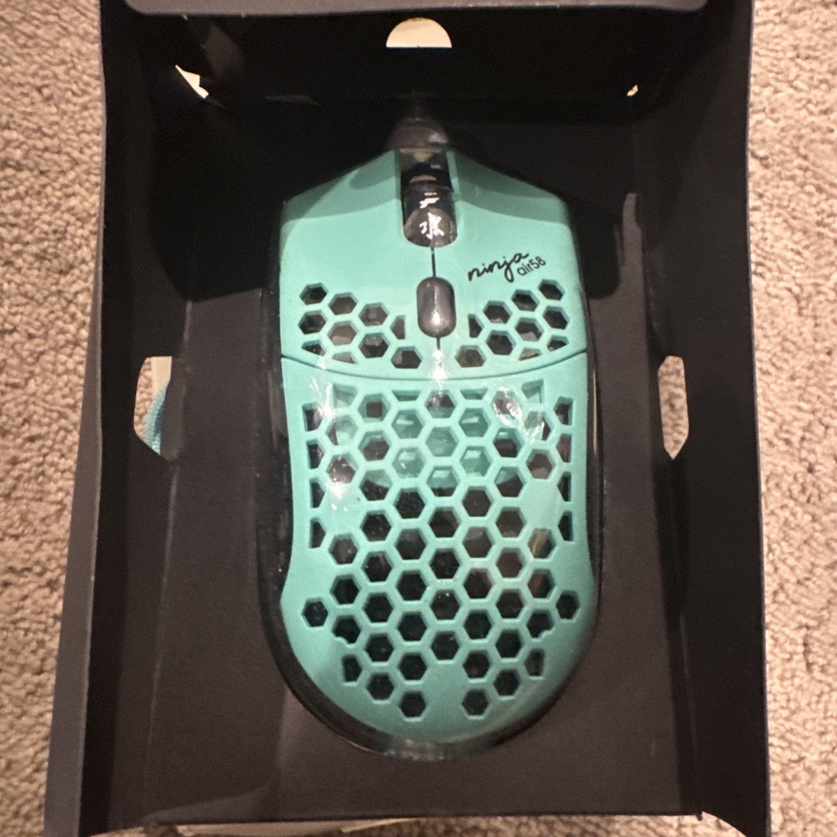  Bashful Mouse Sサイズ 廃盤 レア Finalmouse Air58 Ninja Gaming Mouse - Cherry Blossom Blue BRAND